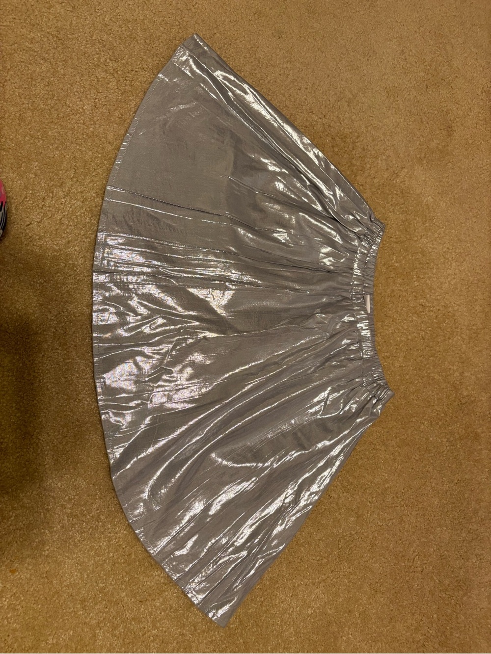 GAP Metallic Silver Full Skirt